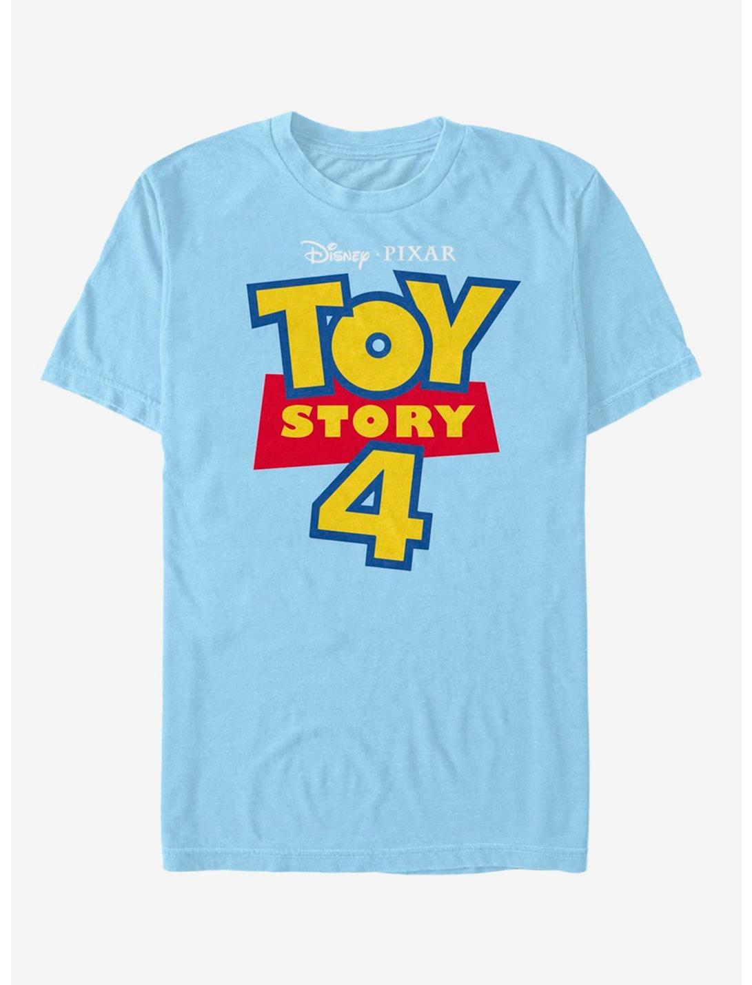 Disney Pixar Toy Story 4 Full Color Logo T-Shirt, LT BLUE, hi-res