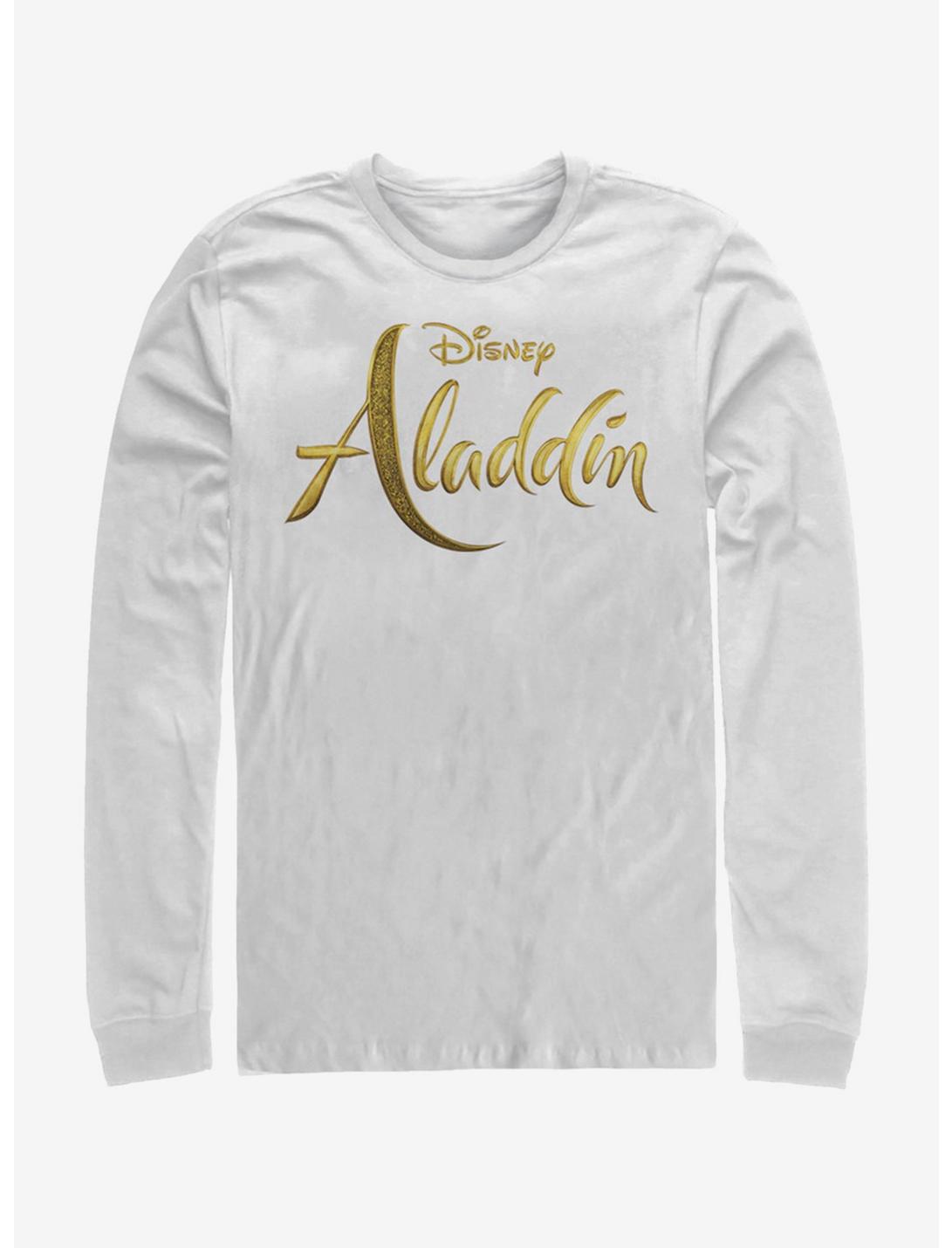 Disney Aladdin 2019 Aladdin Live Action Logo Long Sleeve T-Shirt, WHITE, hi-res