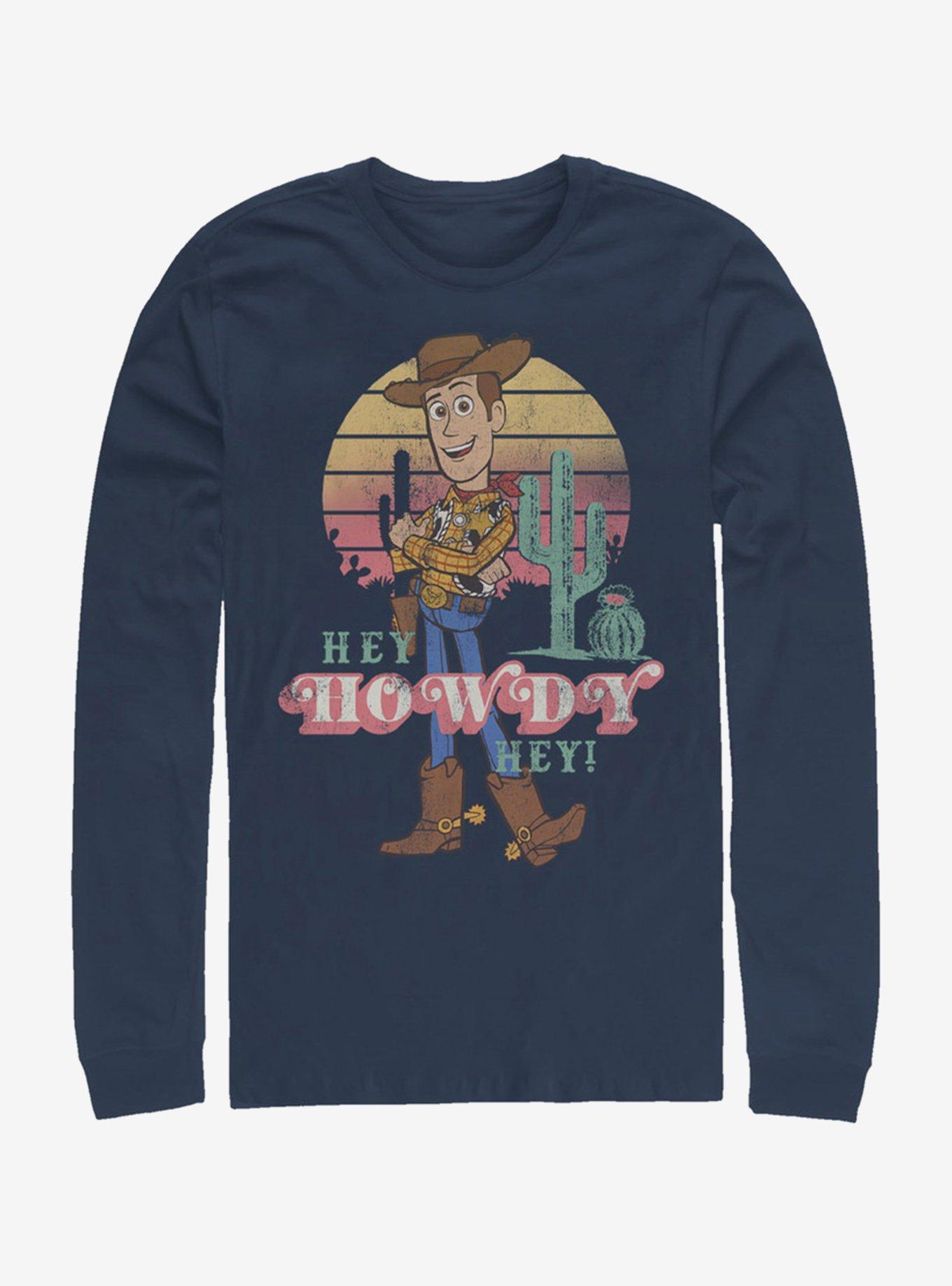 Disney Pixar Toy Story 4 Hey Howdy Long Sleeve T-Shirt, NAVY, hi-res