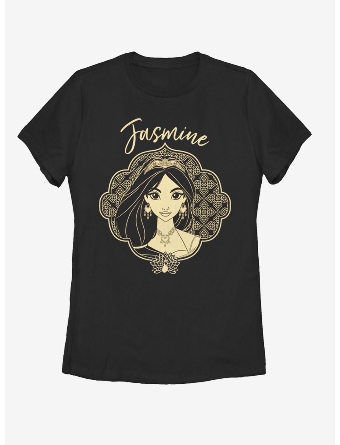 Disney Aladdin 2019 Jasmine Portrait Womens T-Shirt, BLACK, hi-res