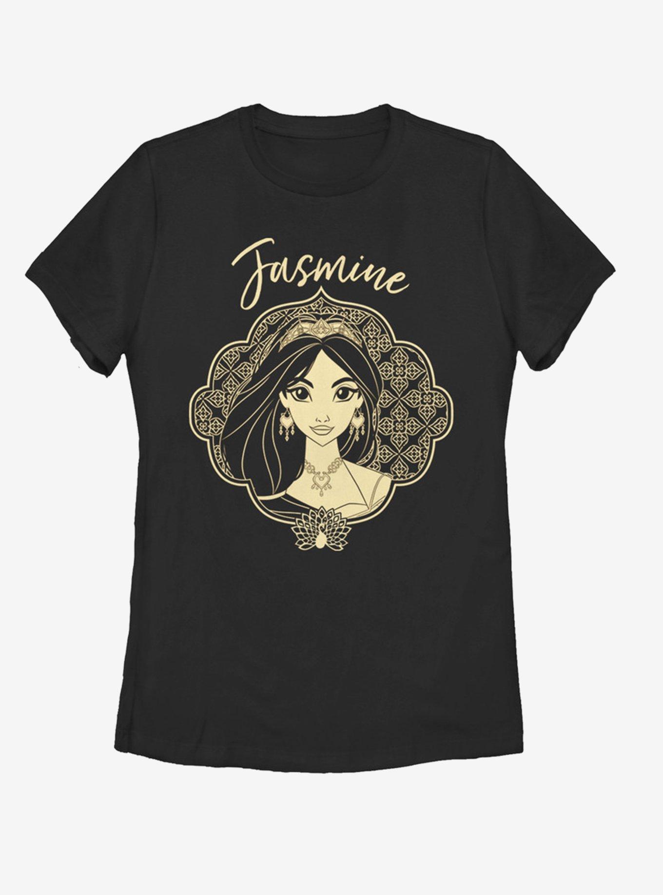 Disney Aladdin 2019 Jasmine Portrait Womens T-Shirt, BLACK, hi-res