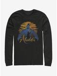 Disney Aladdin 2019 Genie Silhouette Long Sleeve T-Shirt, BLACK, hi-res