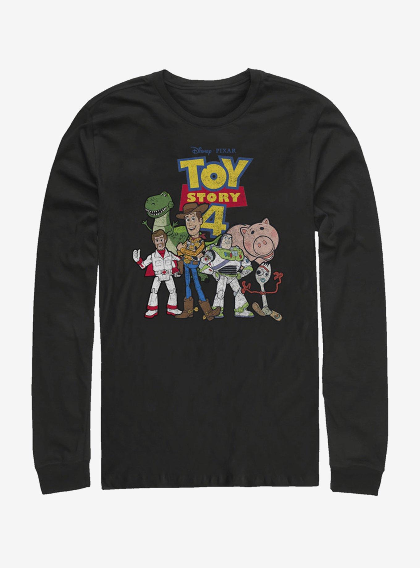 Disney Pixar Toy Story 4 Toy Crew Long Sleeve T-Shirt, BLACK, hi-res