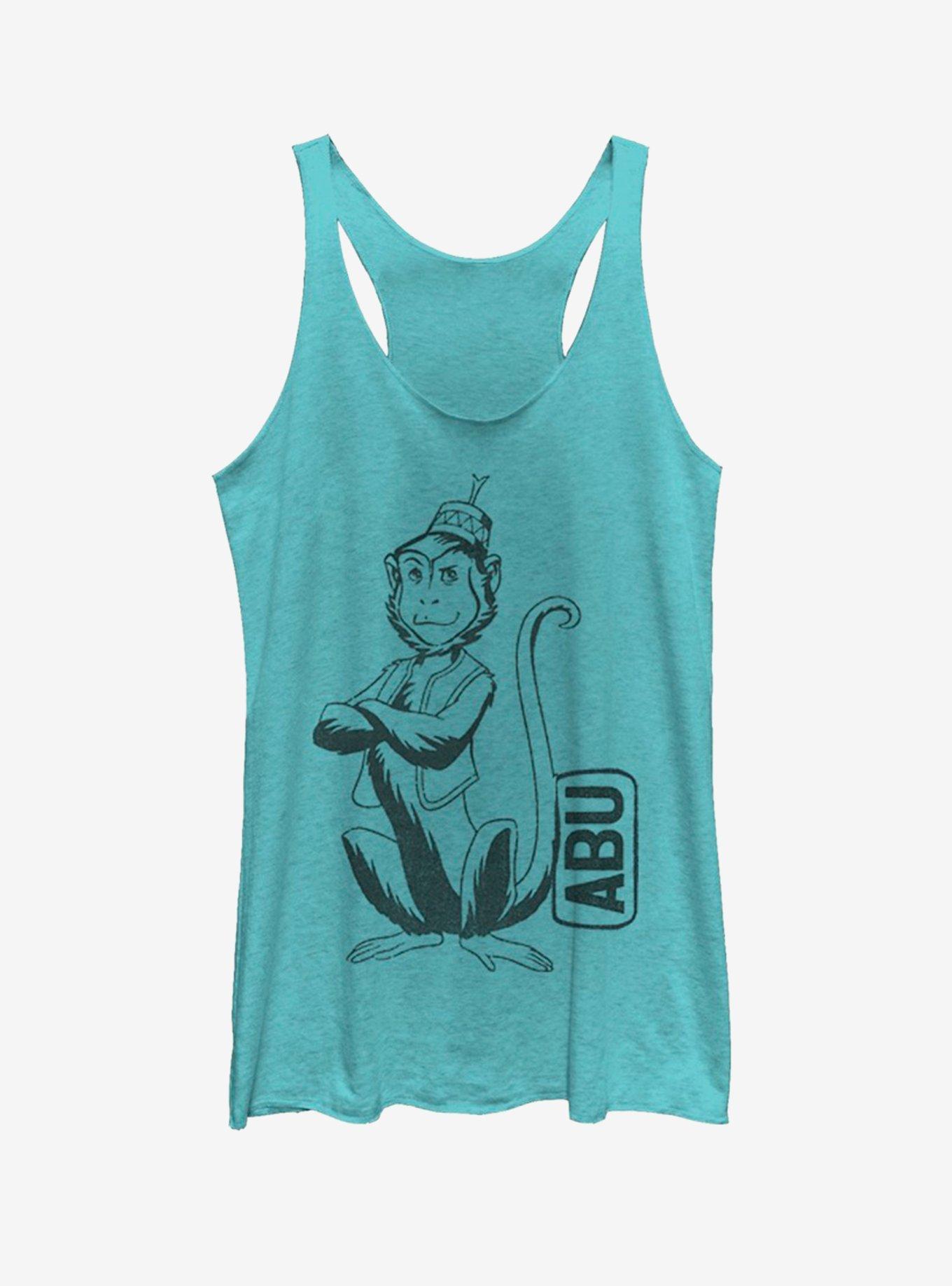 Disney Aladdin 2019 Abu SideKick Pocket Womens Tank, TAHI BLUE, hi-res