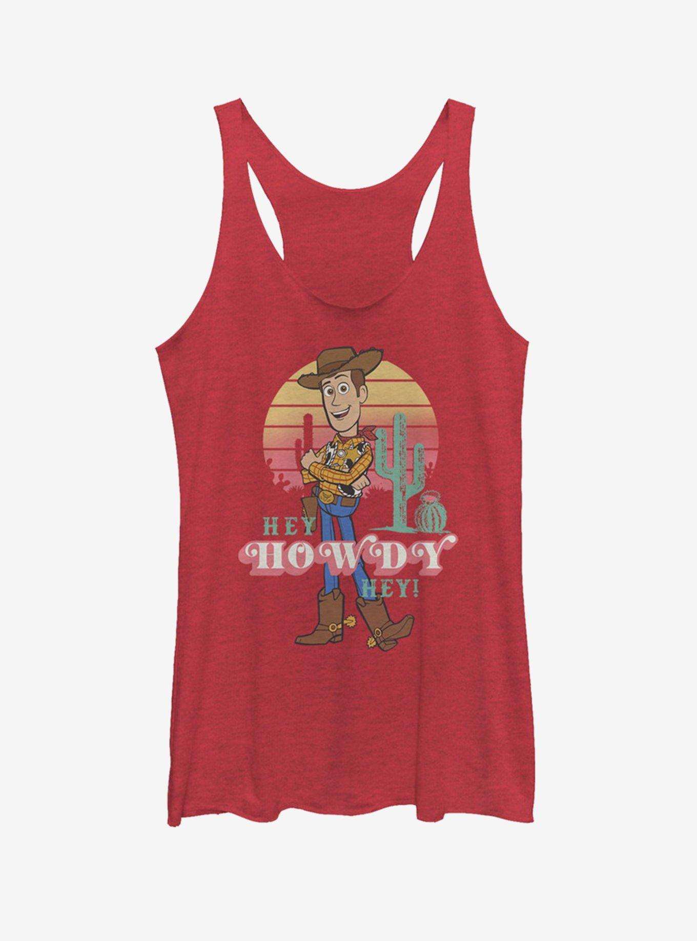 Disney Pixar Toy Story 4 Hey Howdy Womens Tank, RED HTR, hi-res