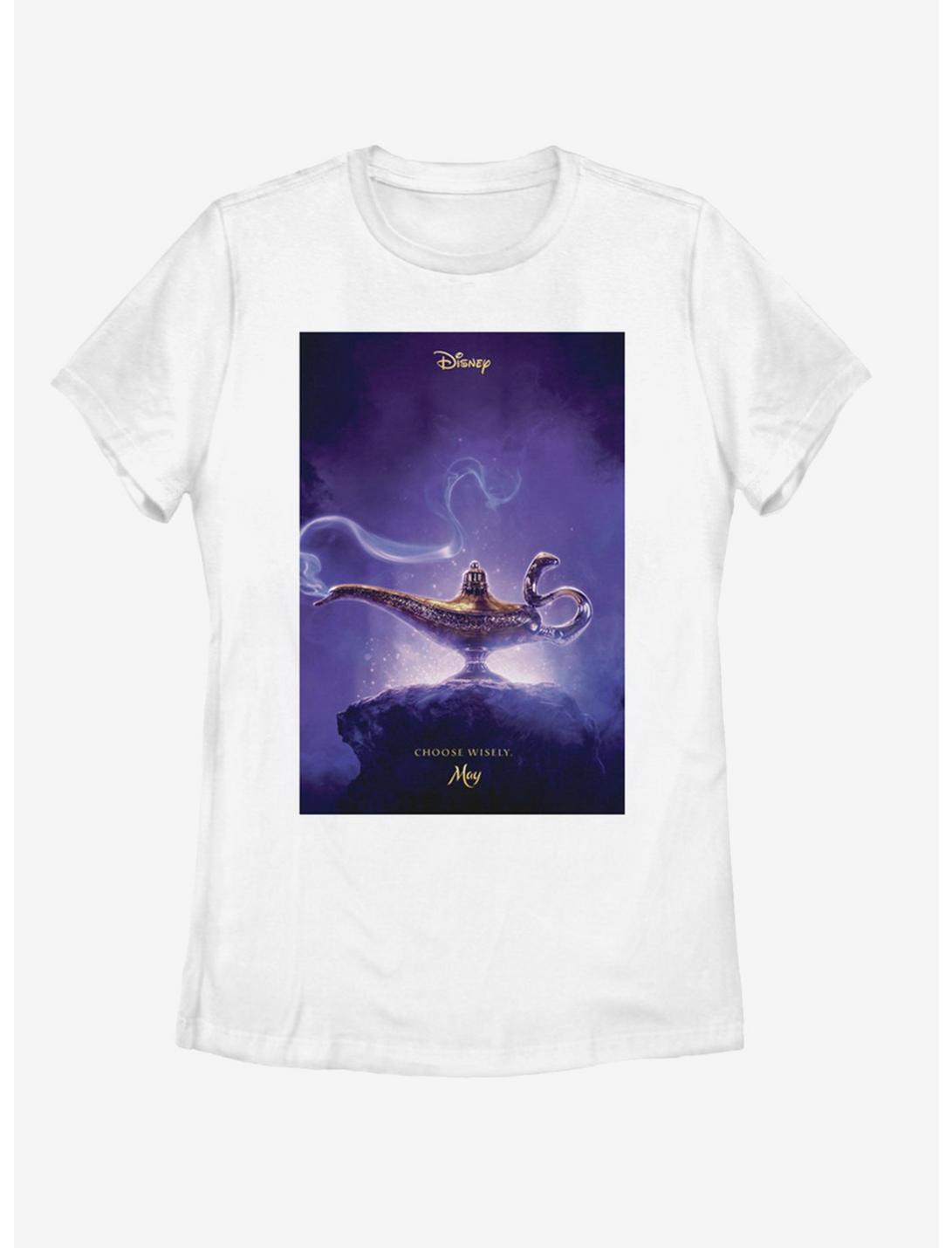 Disney Aladdin 2019 Aladdin Live Action Poster Womens T-Shirt, WHITE, hi-res