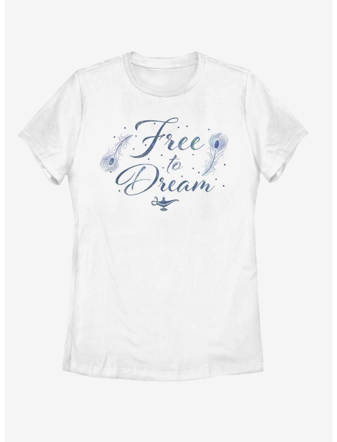 Disney Aladdin 2019 Free To Dream Womens T-Shirt, WHITE, hi-res