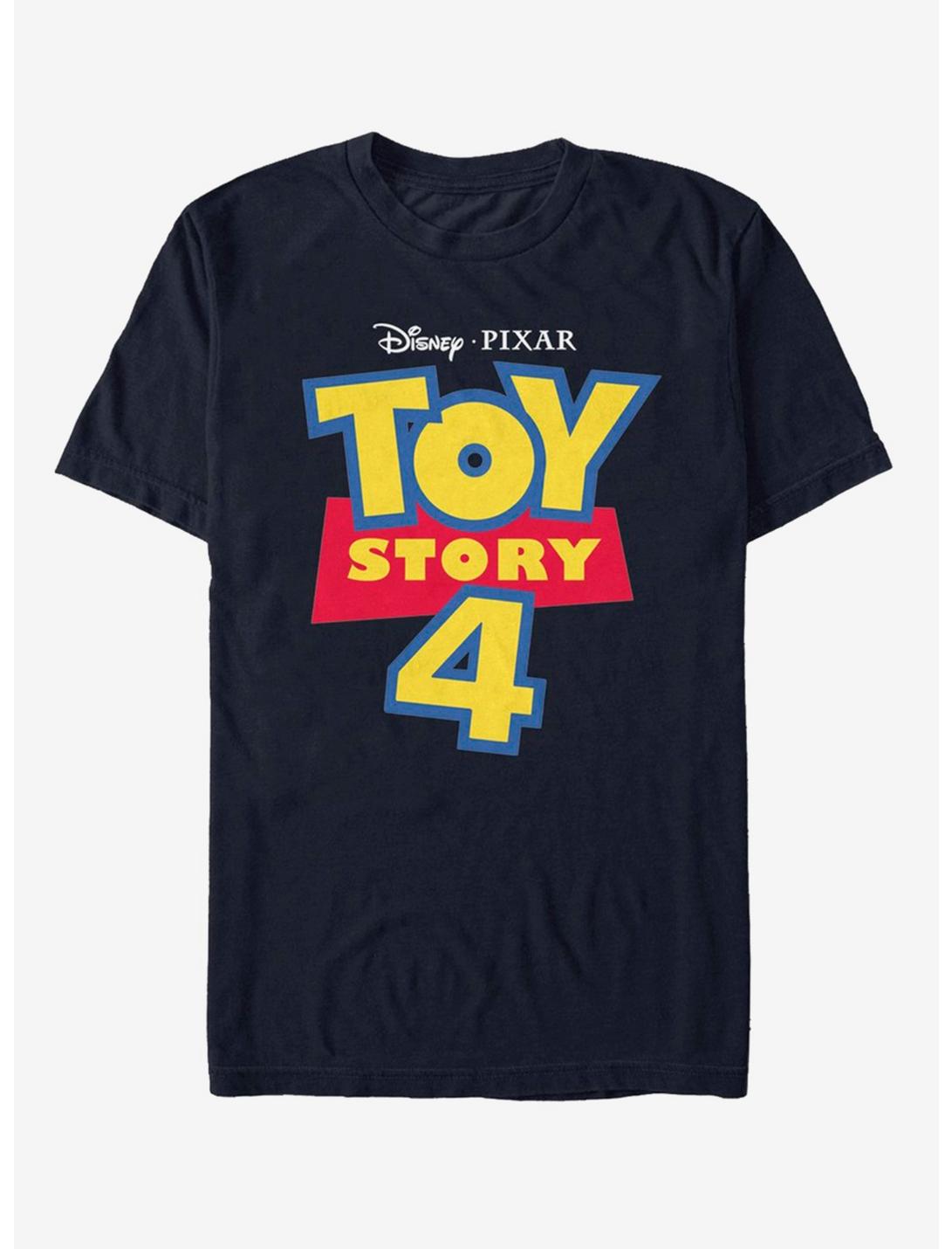 Disney Pixar Toy Story 4 Full Color Logo T-Shirt, NAVY, hi-res