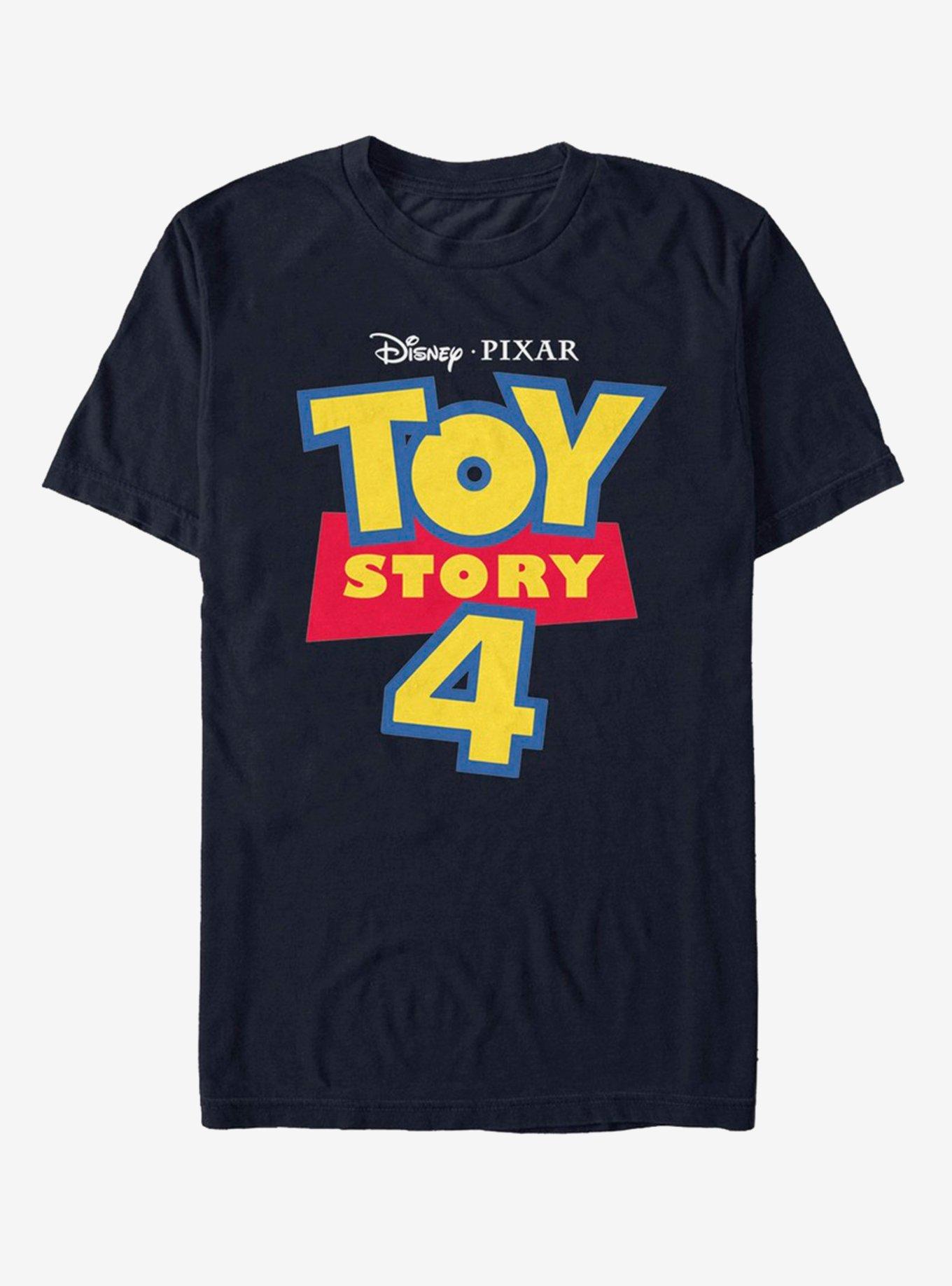 Disney Pixar Toy Story 4 Full Color Logo T-Shirt, NAVY, hi-res