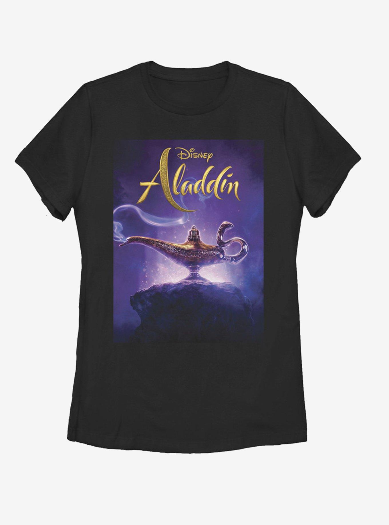 Disney Aladdin 2019 Aladding Live Action Cover Womens T-Shirt, BLACK, hi-res