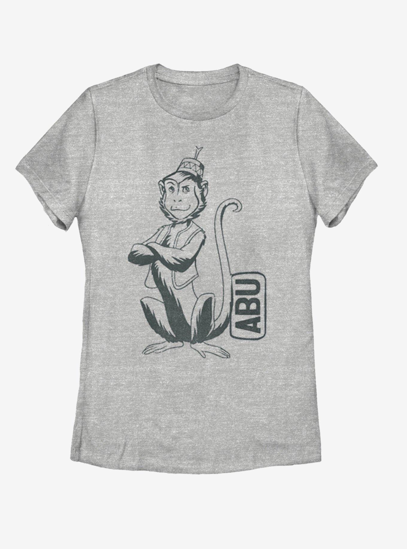 Disney Aladdin 2019 Abu Side Kick Pocket Womens T-Shirt, ATH HTR, hi-res