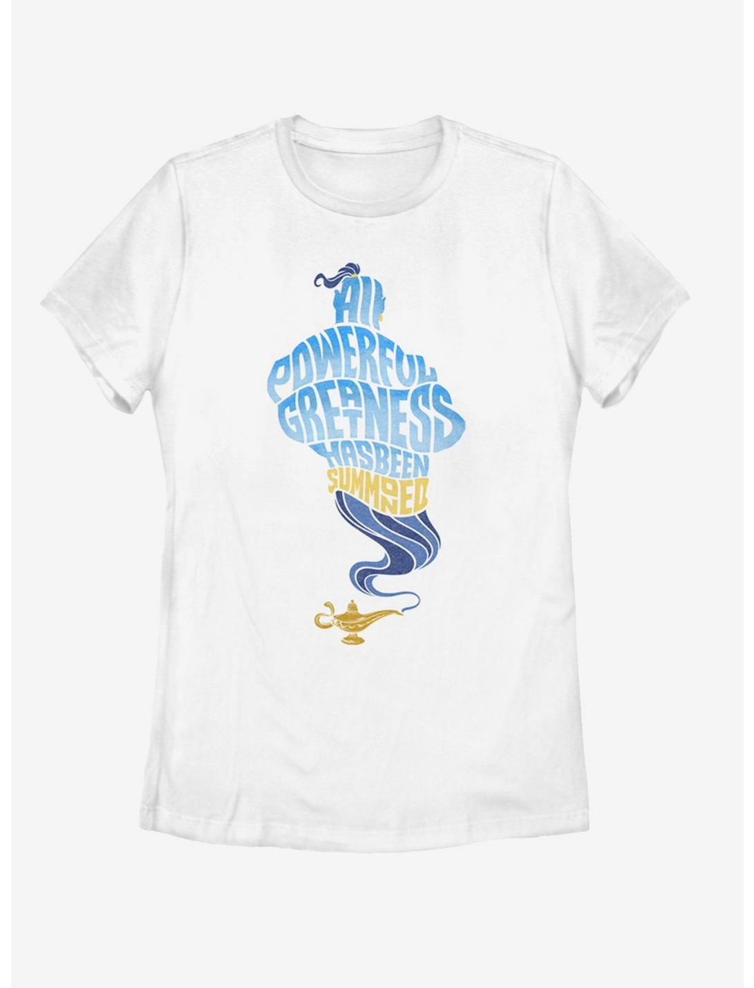 Disney Aladdin 2019 All Powerful Genie Womens T-Shirt, WHITE, hi-res