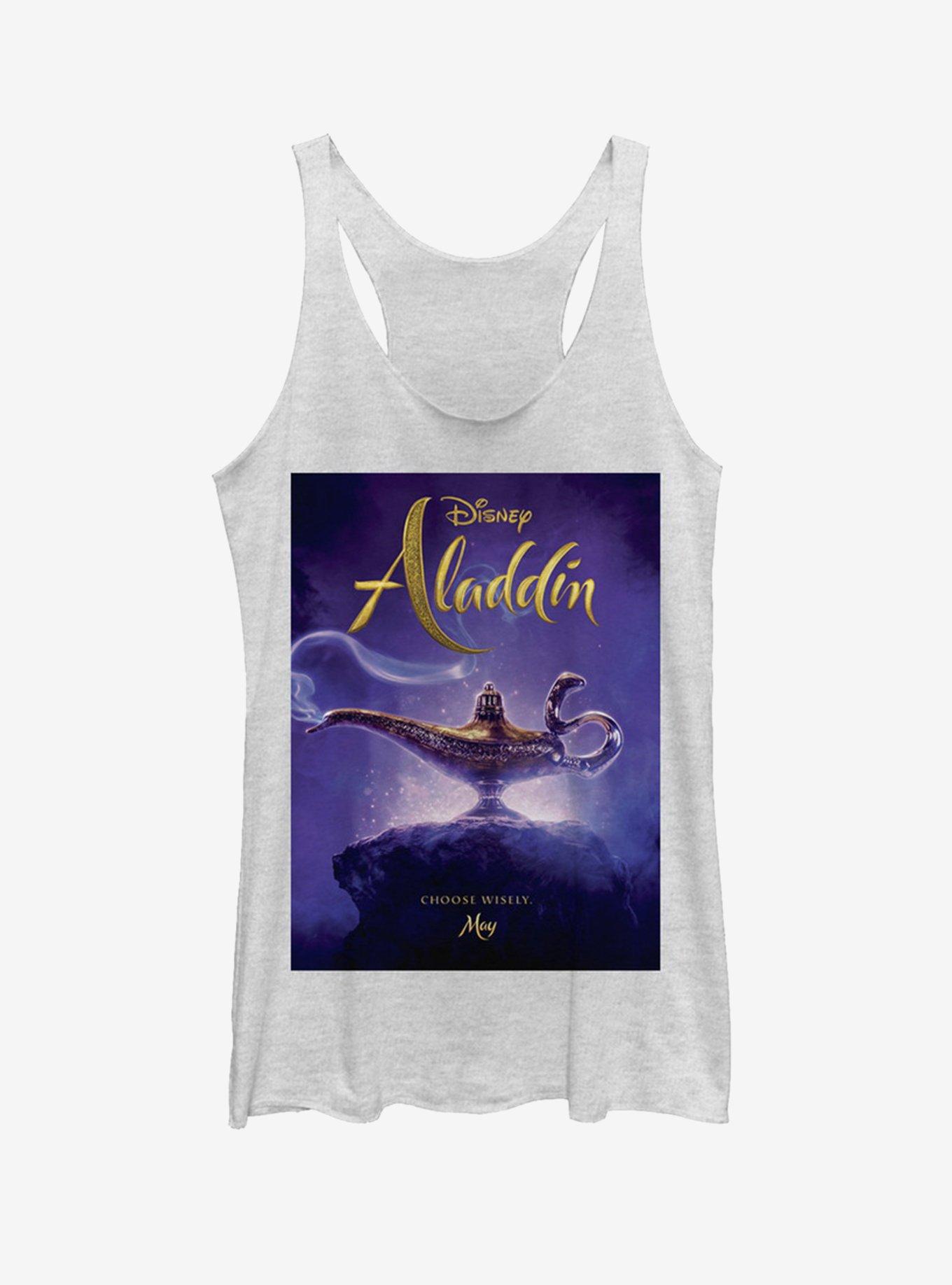 Disney Aladdin 2019 Aladdin Live Action Cover Womens Tank, WHITE HTR, hi-res