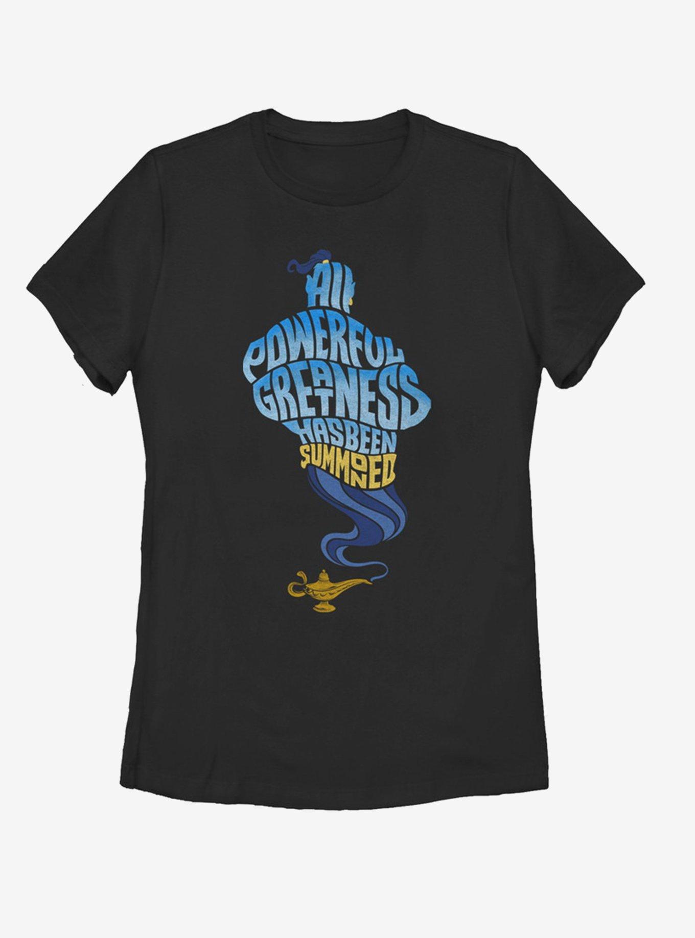 Disney Aladdin 2019 All Powerful Genie Womens T-Shirt, BLACK, hi-res