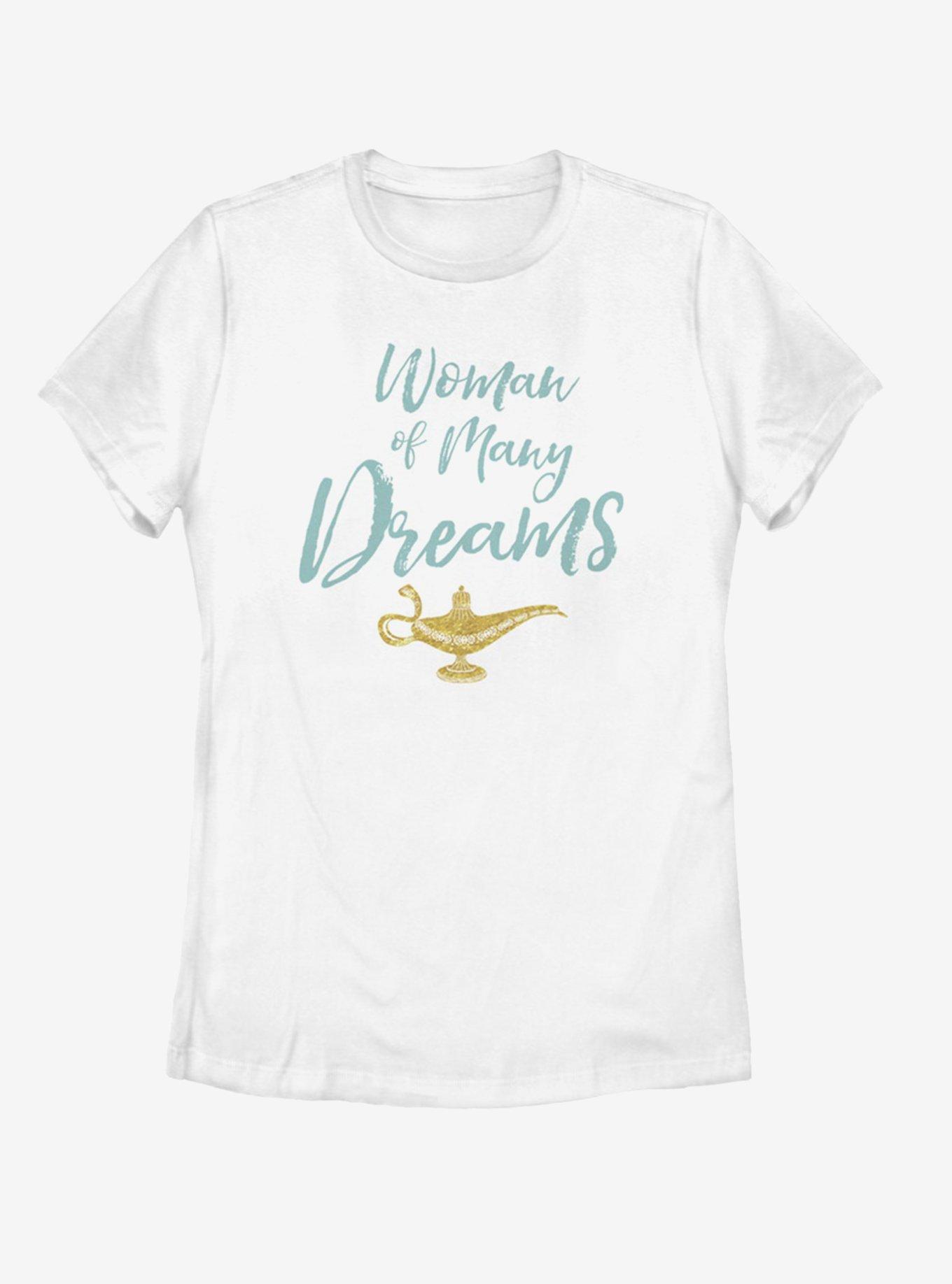 Disney Aladdin 2019 Woman of Many Dreams Cursive Womens T-Shirt, , hi-res