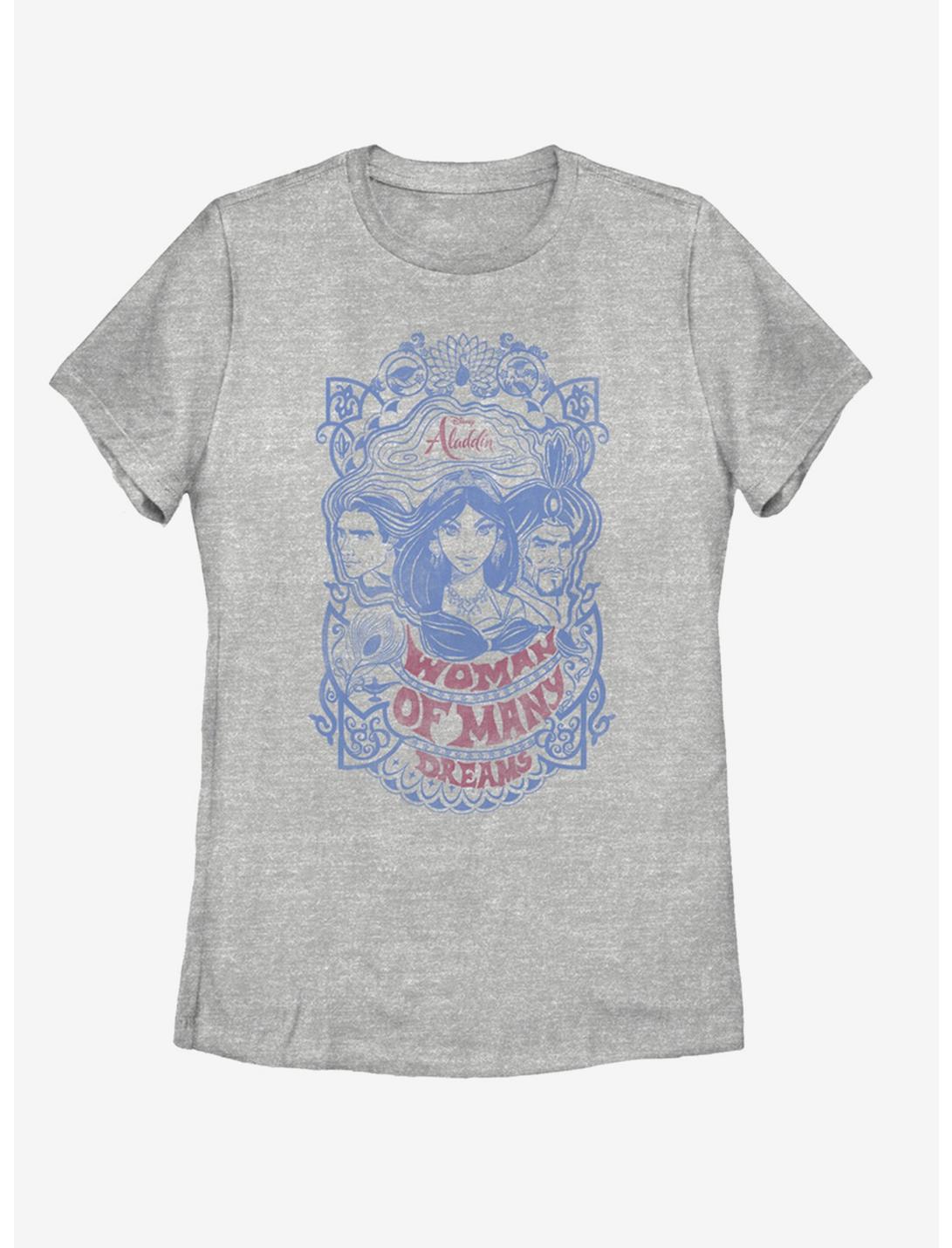 Disney Aladdin 2019 Vintage Aladdin Womens T-Shirt, ATH HTR, hi-res