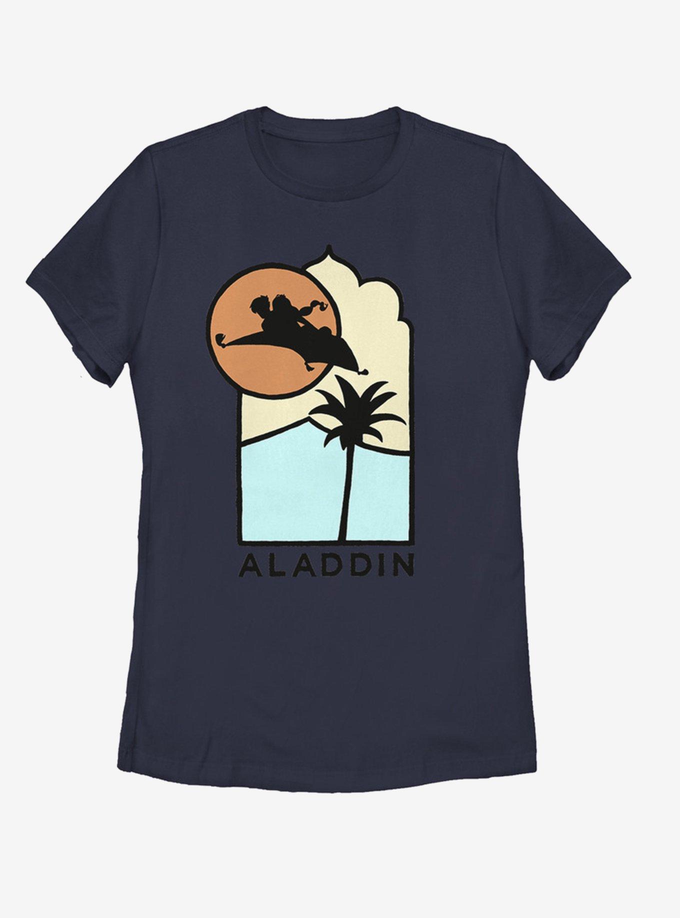 Disney Aladdin 2019 Carpet Ride Womens T-Shirt, NAVY, hi-res