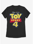 Disney Pixar Toy Story 4 Full Color Logo Womens T-Shirt, BLACK, hi-res