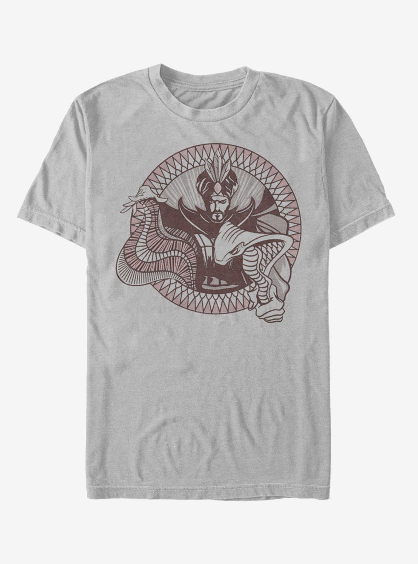 Disney Aladdin 2019 Jafar Circle T-Shirt, SILVER, hi-res