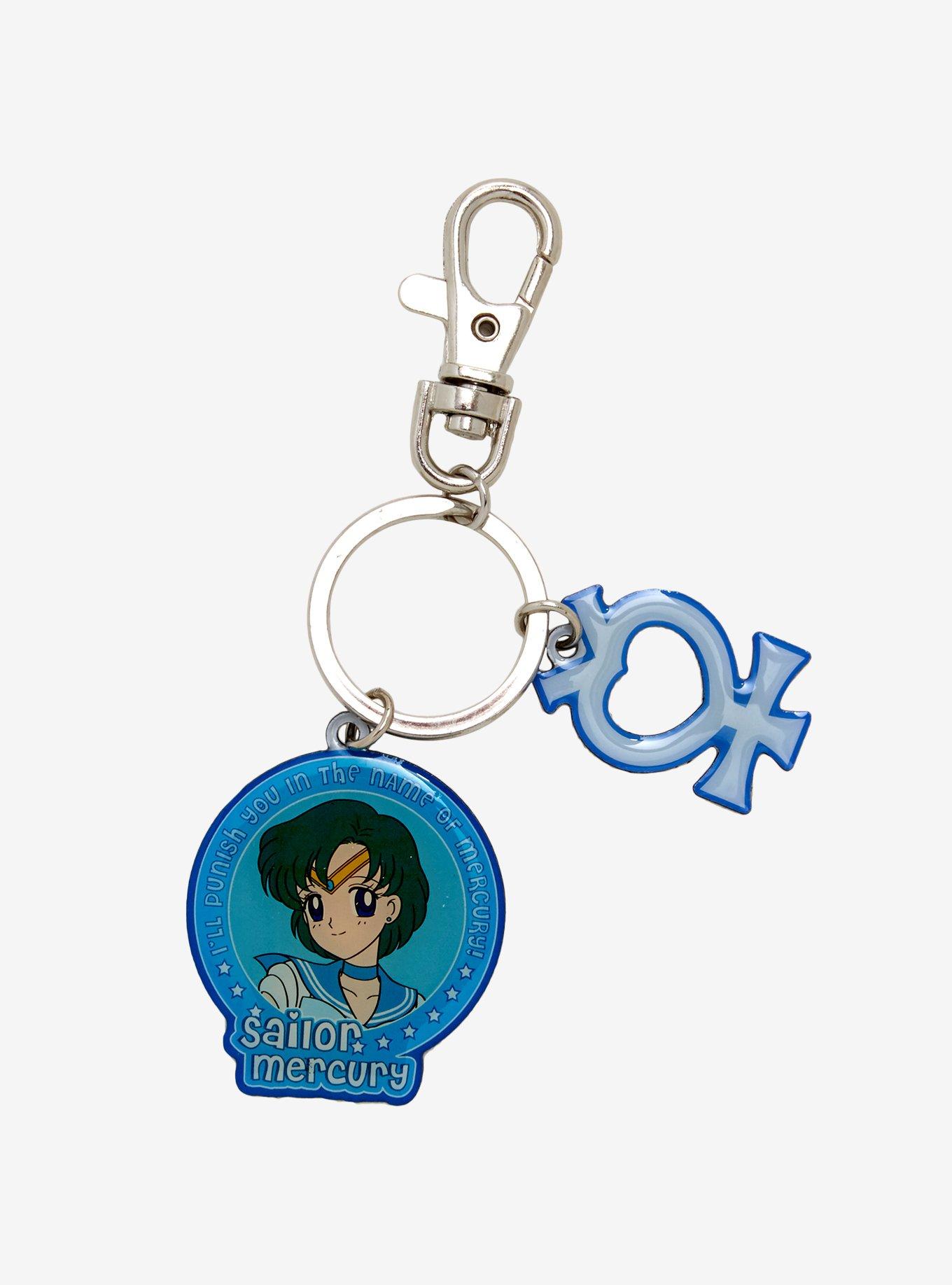 Sailor Moon Sailor Mercury Enamel Key Chain, , hi-res