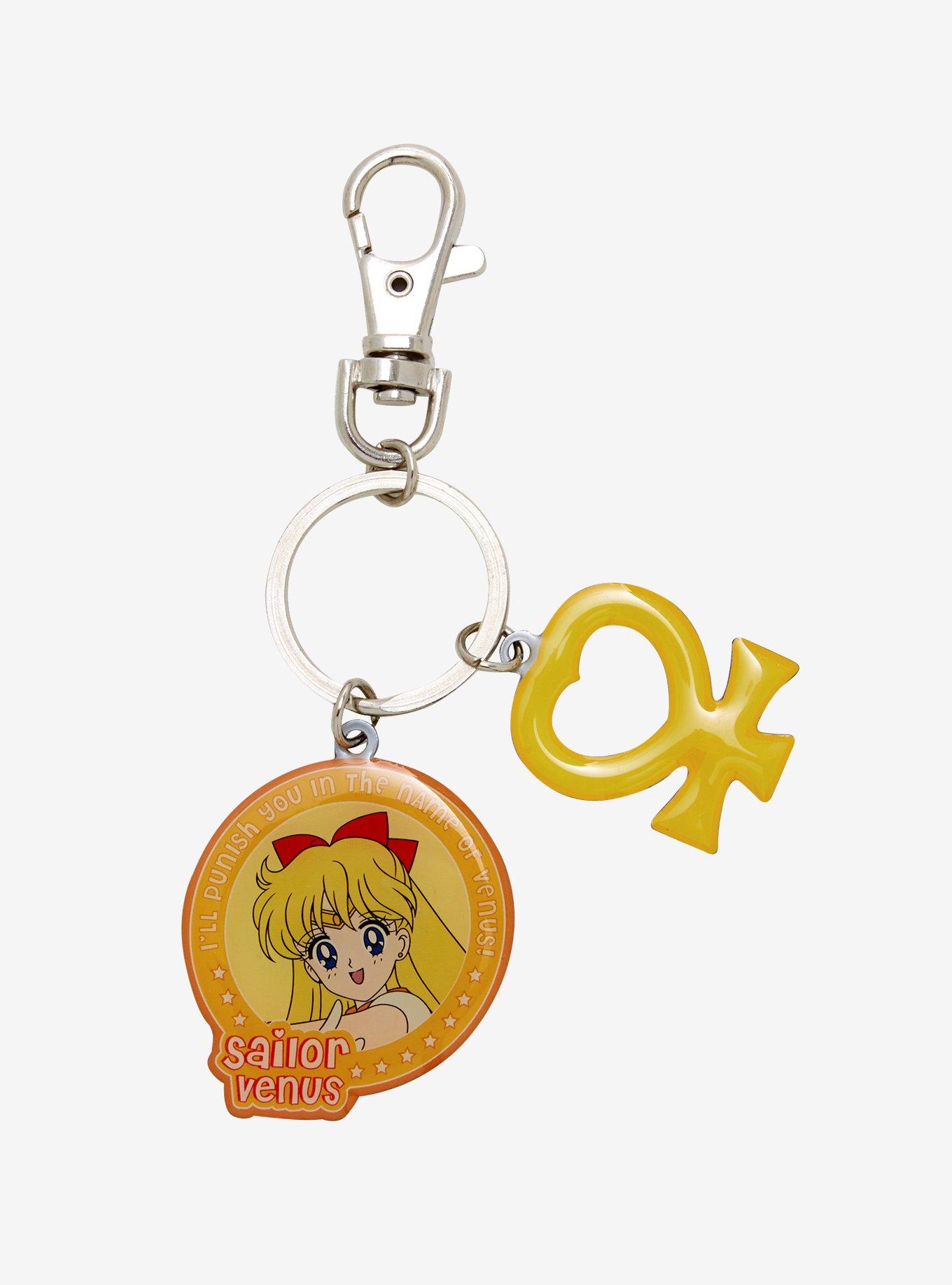 Sailor Moon Sailor Venus Enamel Key Chain, , hi-res