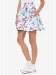 Disney Mulan Cherry Blossom Skater Skirt, LIGHT BLUE, hi-res