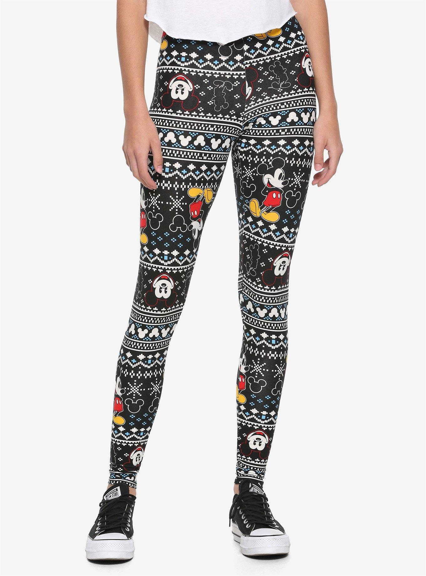 Disney Mickey Mouse Fair Isle Leggings, MULTI, hi-res