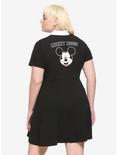Disney Mickey Mouse Black & White Collared Dress Plus Size, MULTI, hi-res