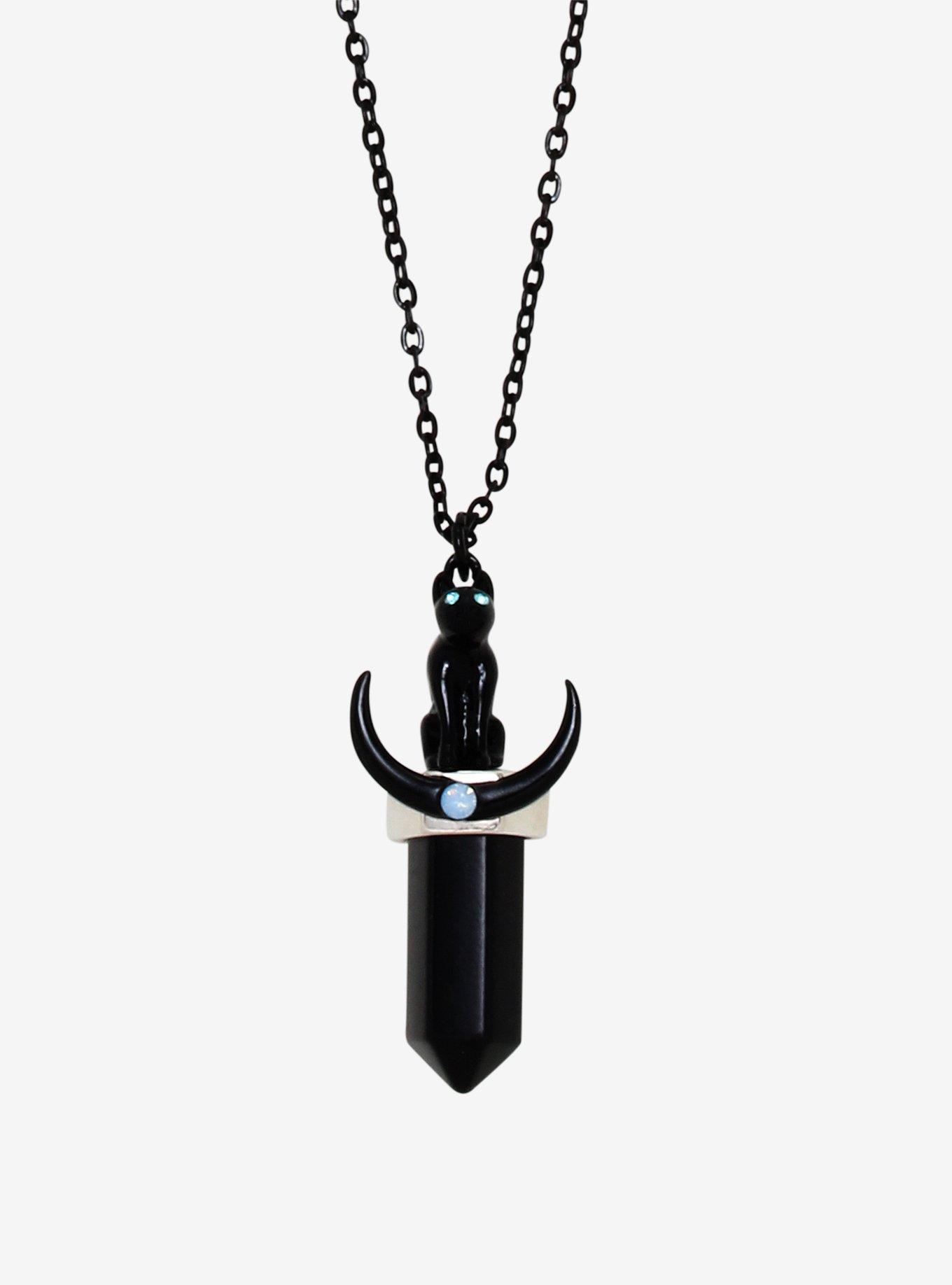 Cat Crystal Necklace, , hi-res