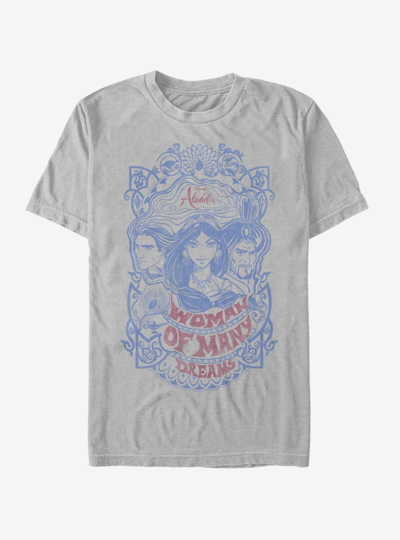 Disney Aladdin 2019 Vintage Aladdin T-Shirt, SILVER, hi-res