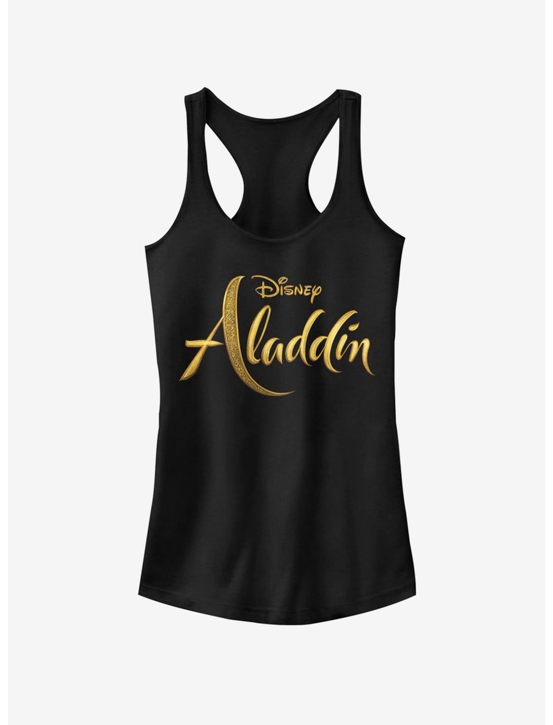 Disney Aladdin 2019 Aladdin Live Action Logo Girls Tank, BLACK, hi-res