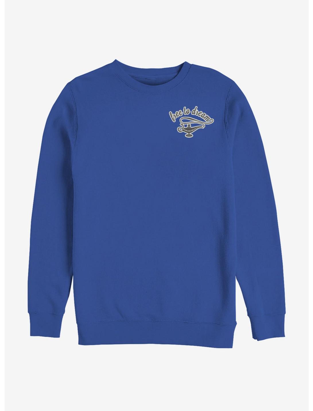 Disney Aladdin 2019 Free To Dream Sweatshirt, ROYAL, hi-res