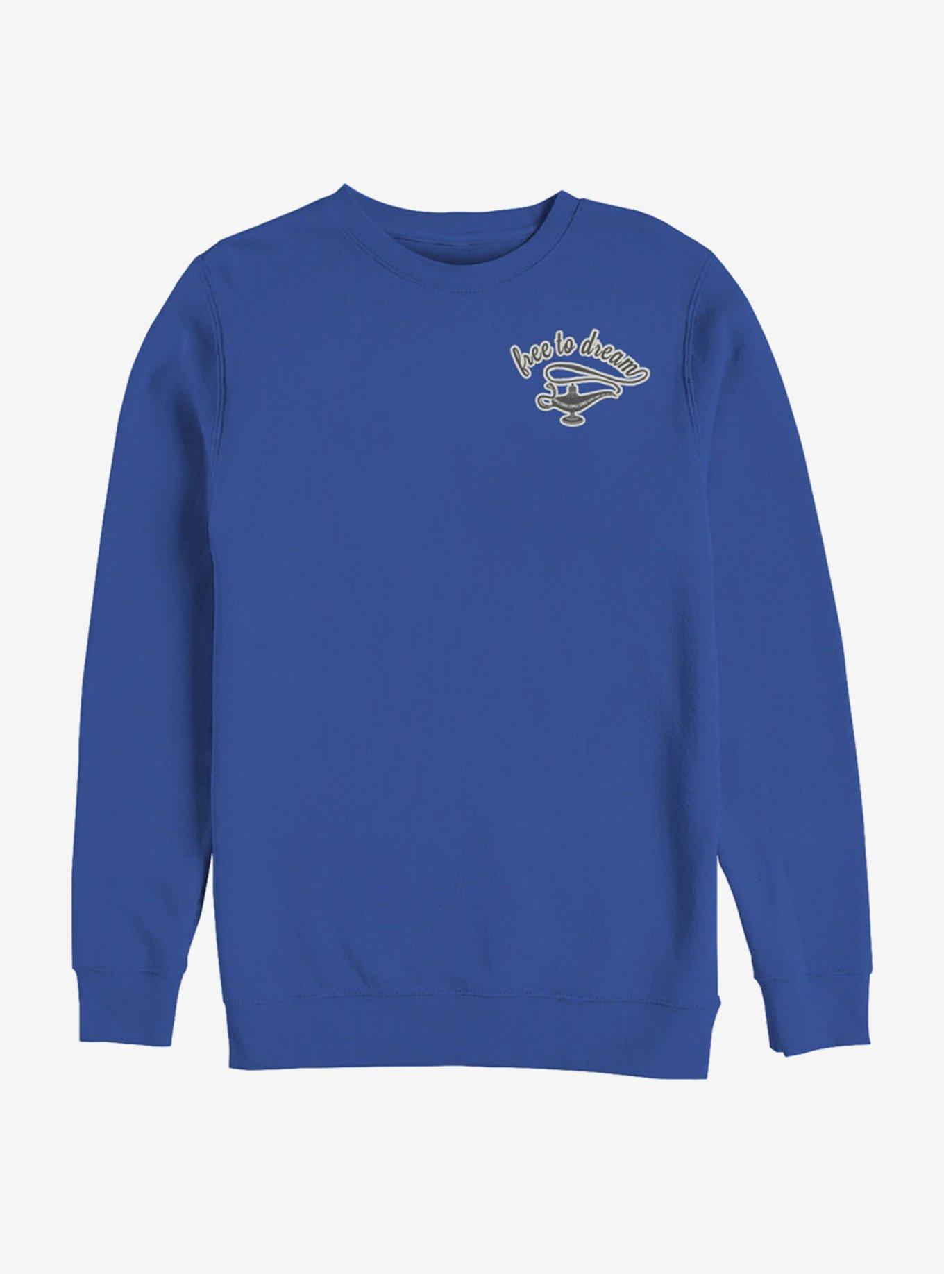 Disney Aladdin 2019 Free To Dream Sweatshirt, ROYAL, hi-res