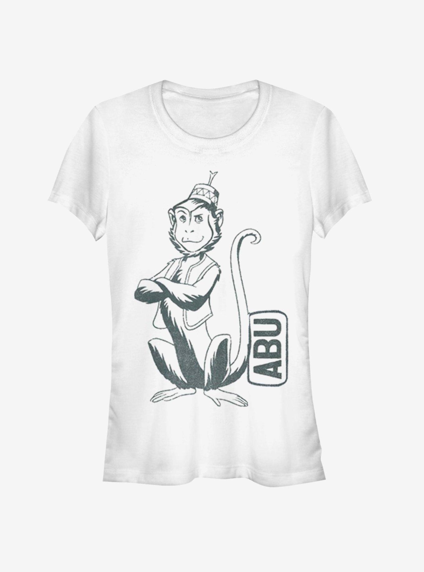 Disney Aladdin 2019 Abu Side Kick Pocket Girls T-Shirt