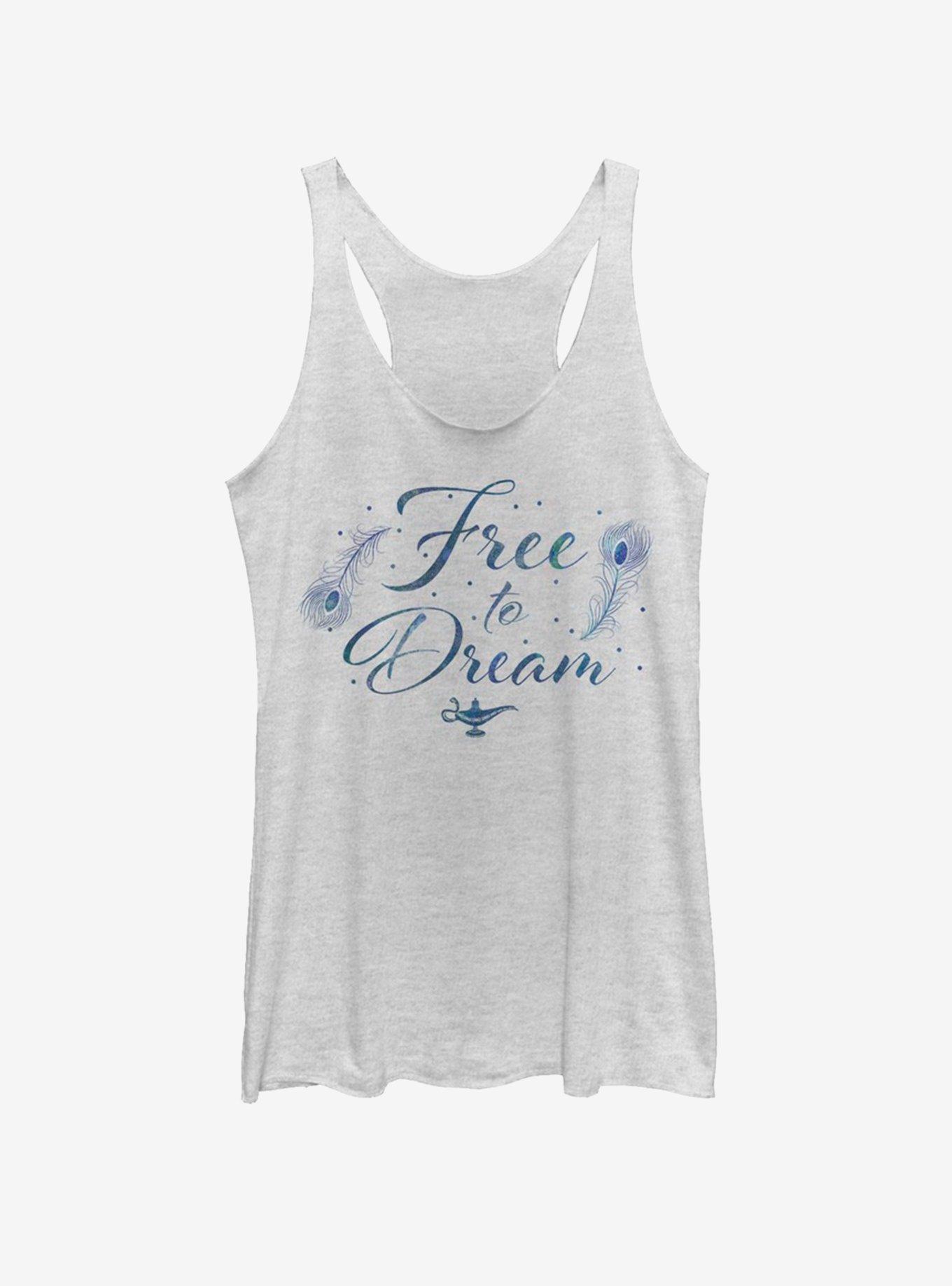 Disney Aladdin 2019 Free To Dream Girls Tank, WHITE HTR, hi-res