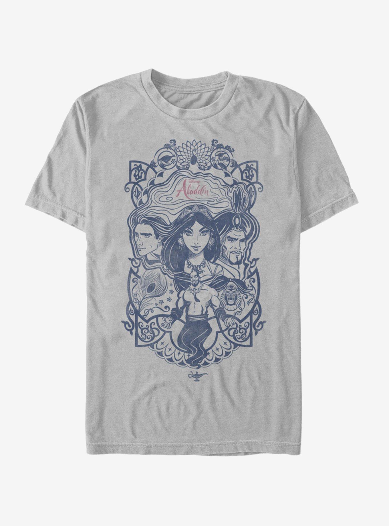Disney Aladdin 2019 Vintage Aladdin Collage T-Shirt, , hi-res