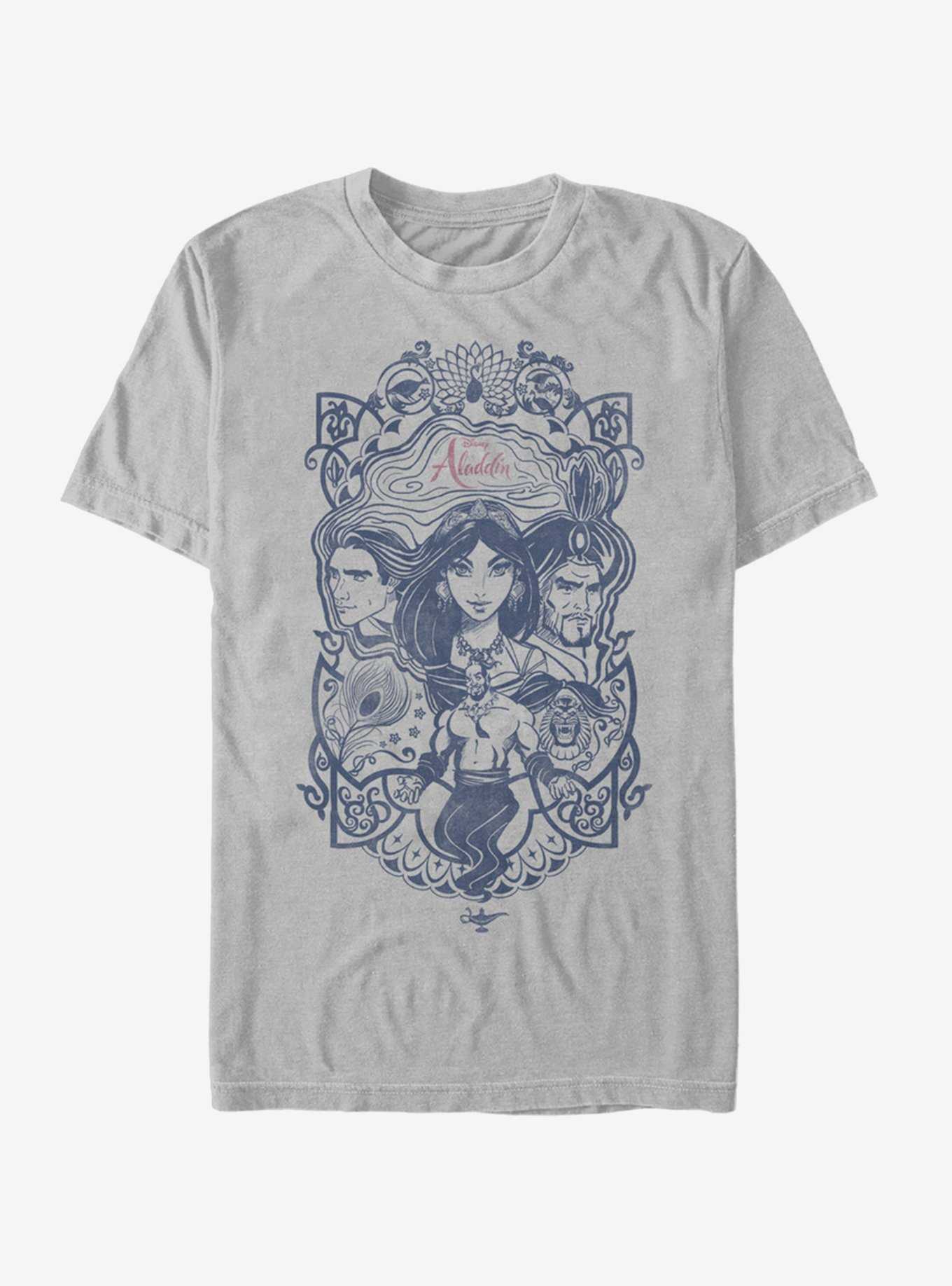Disney Aladdin 2019 Vintage Aladdin Collage T-Shirt, , hi-res