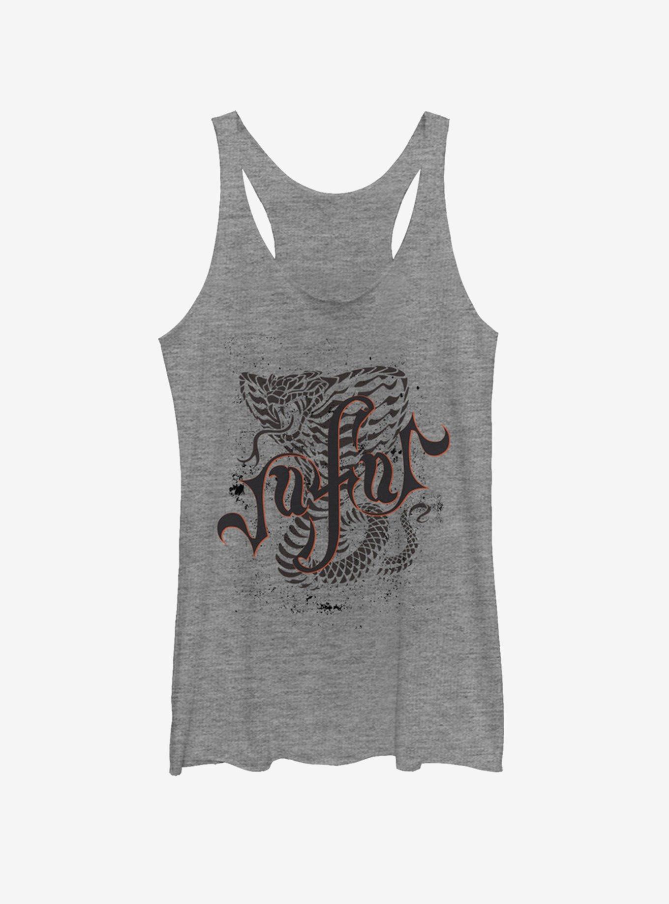 Disney Aladdin 2019 Neon Jafar Girls Tank, GRAY HTR, hi-res