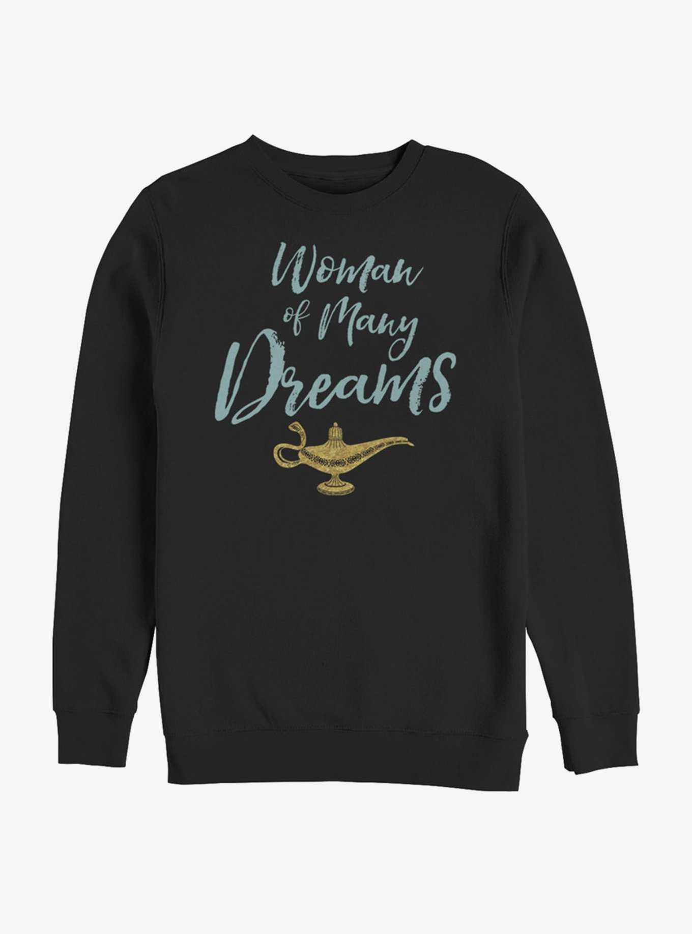 Disney Aladdin 2019 Woman of Many Dreams Cursive Sweatshirt, , hi-res