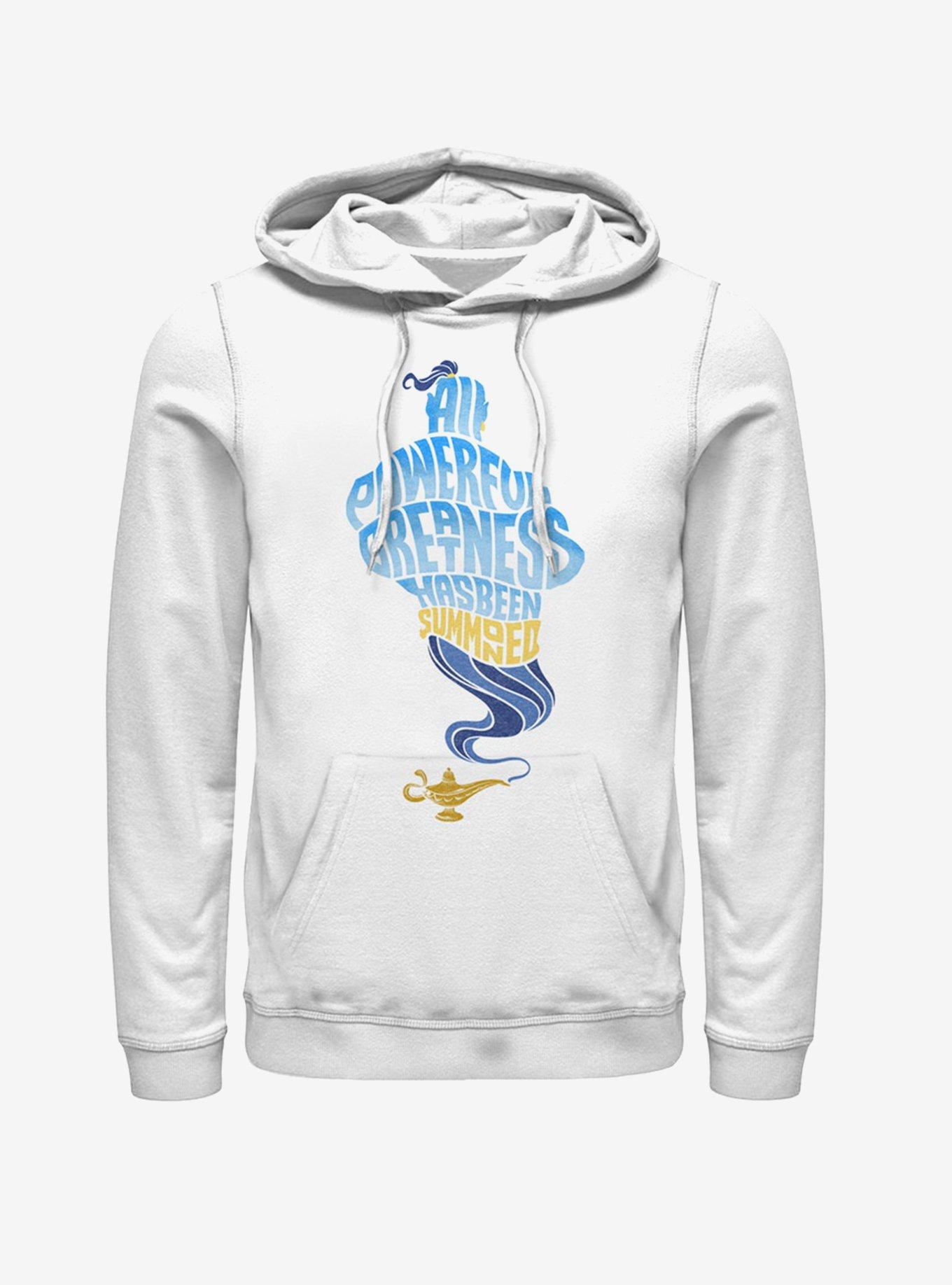 Disney Aladdin 2019 All Powerful Genie Hoodie, WHITE, hi-res