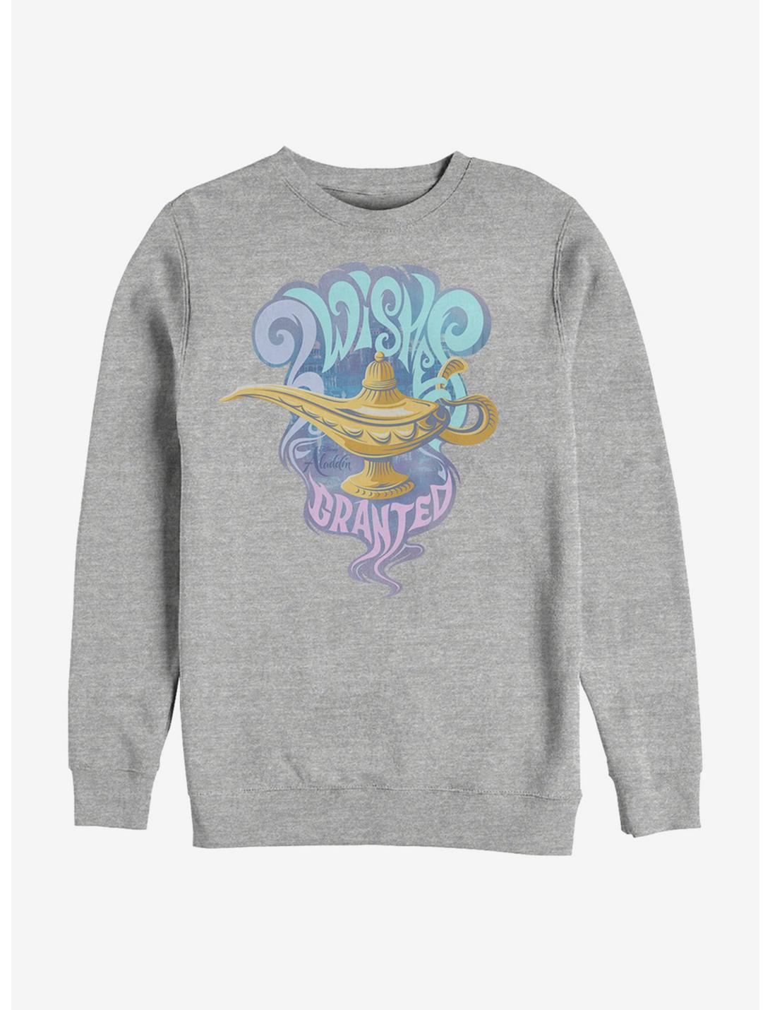 Disney Aladdin 2019 Wishes Granted Sweatshirt, ATH HTR, hi-res