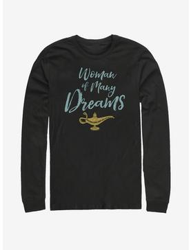 Plus Size Disney Aladdin 2019 Woman of Many Dreams Cursive Long-Sleeve T-Shirt, , hi-res