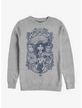 Disney Aladdin 2019 Vintage Aladdin Collage Sweatshirt, , hi-res