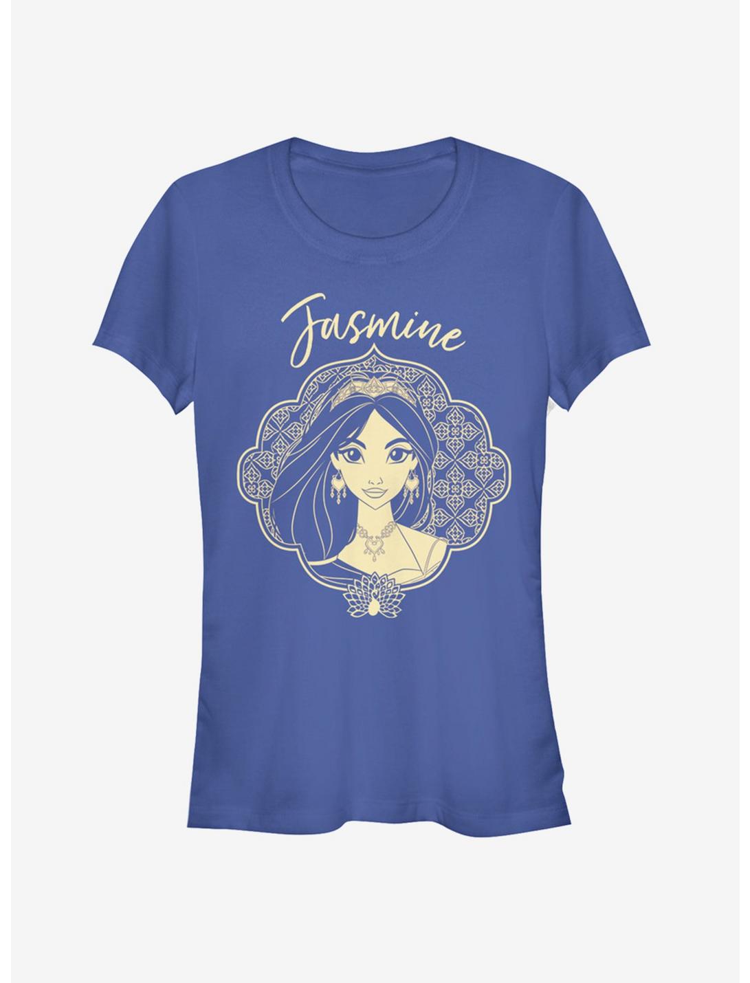 Disney Aladdin 2019 Jasmine Portrait Girls T-Shirt, ROYAL, hi-res