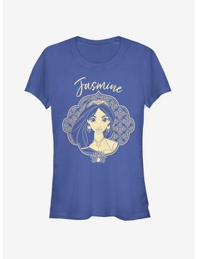 Disney Aladdin 2019 Jasmine Portrait Girls T-Shirt, ROYAL, hi-res