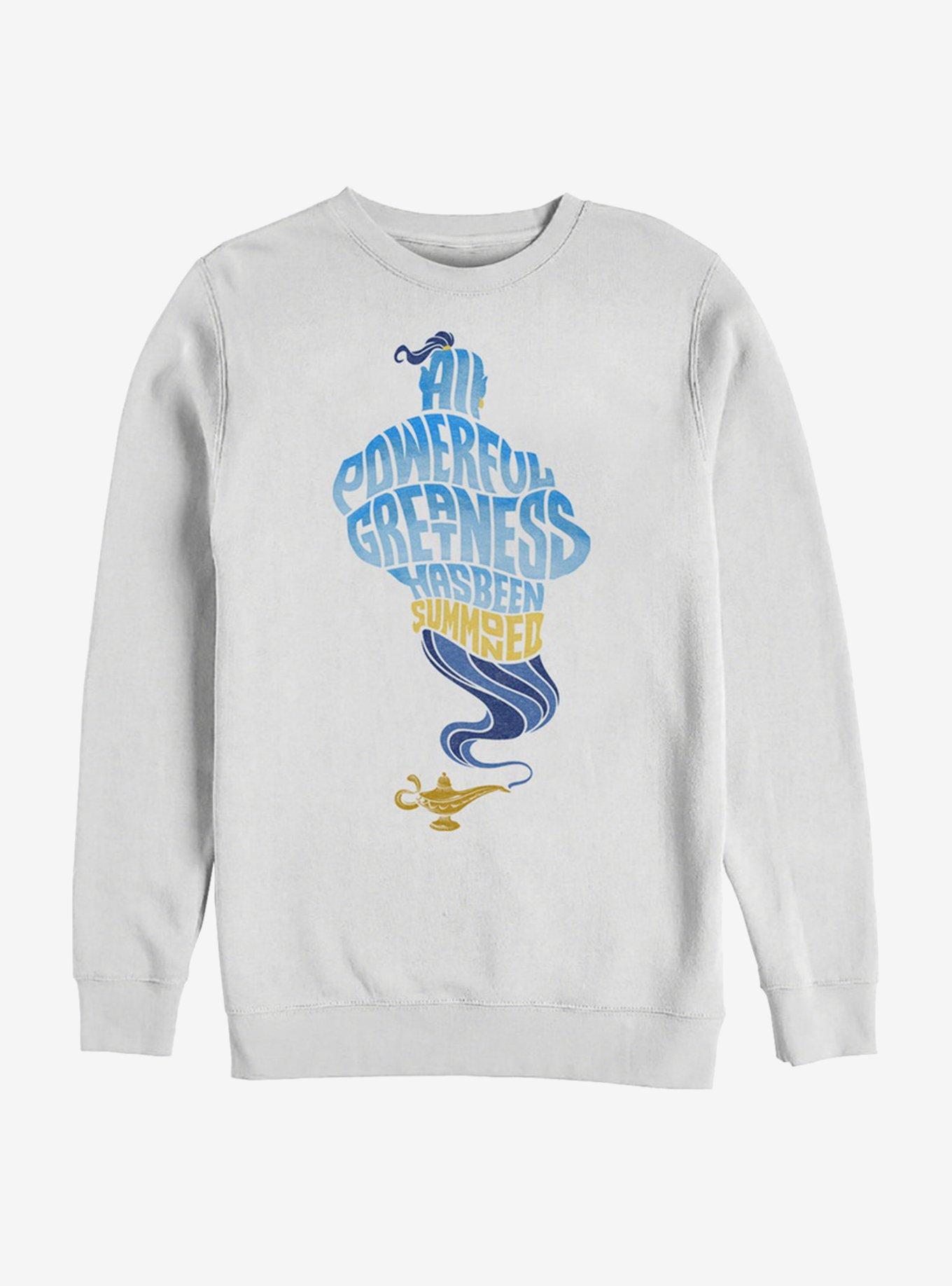 Disney Aladdin 2019 All Powerful Genie Sweatshirt, WHITE, hi-res