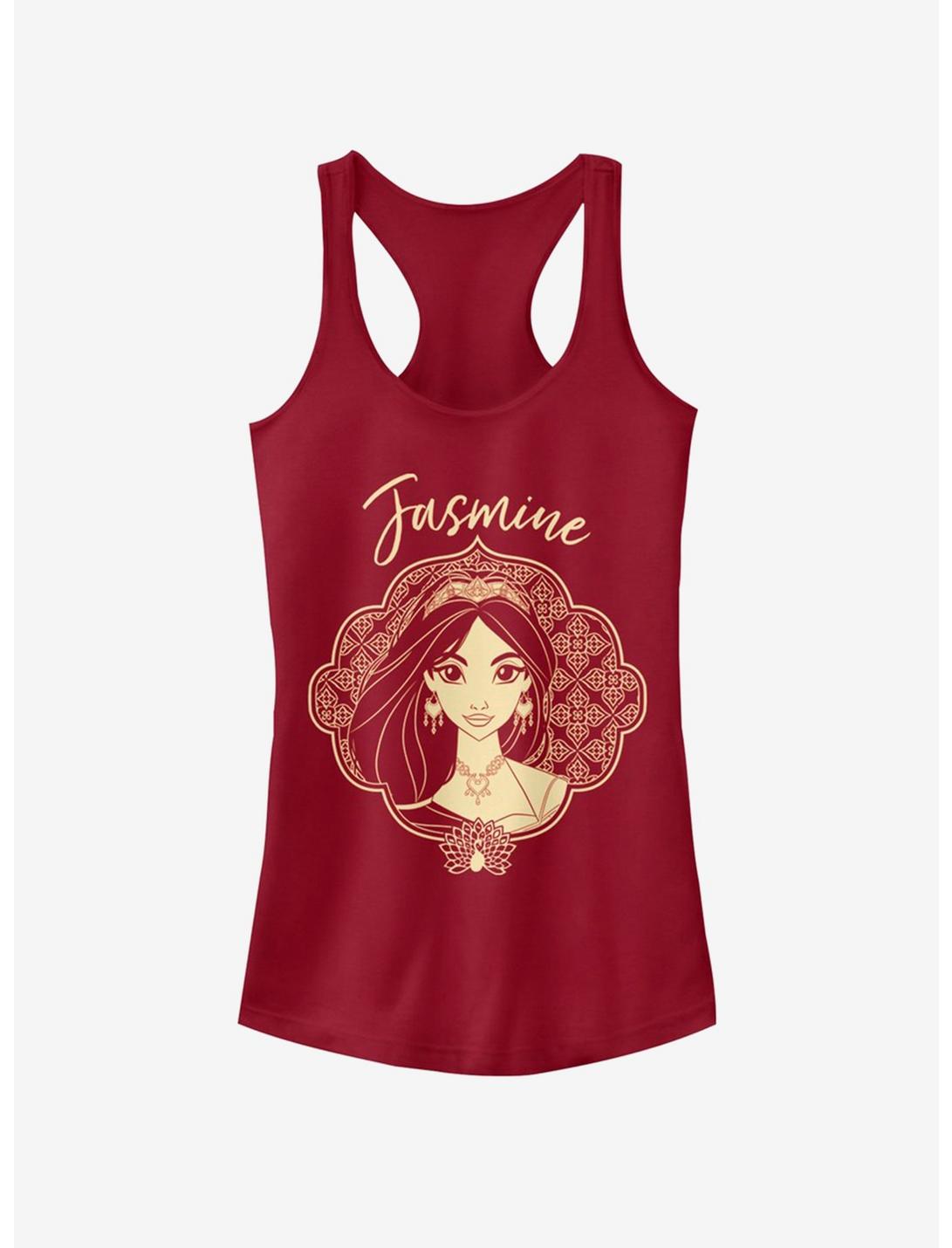 Disney Aladdin 2019 Jasmine Portrait Girls Tank, SCARLET, hi-res
