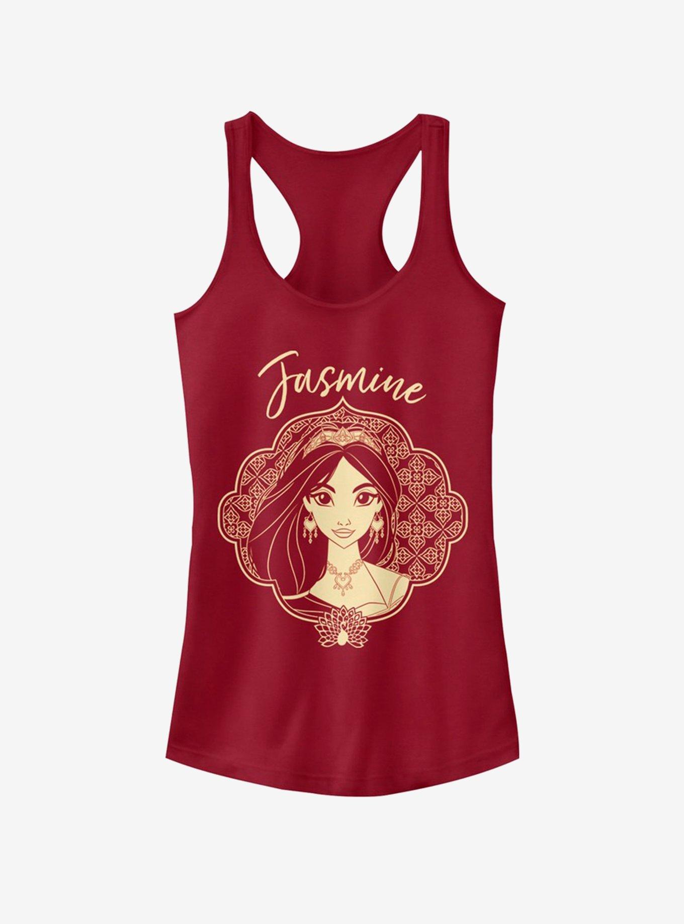 Disney Aladdin 2019 Jasmine Portrait Girls Tank, SCARLET, hi-res