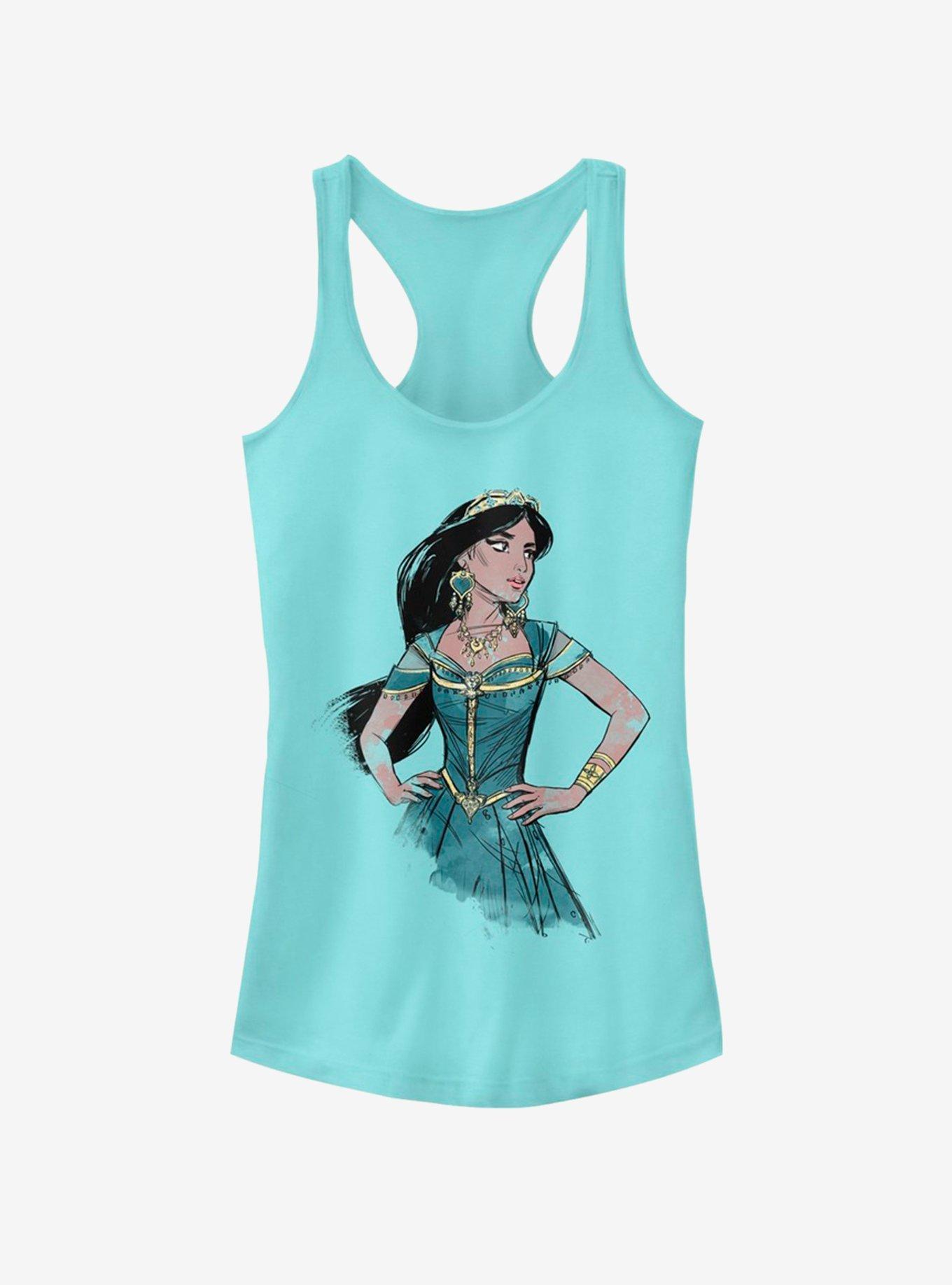 Disney Aladdin 2019 Jasmine Sketch Girls Tank, , hi-res