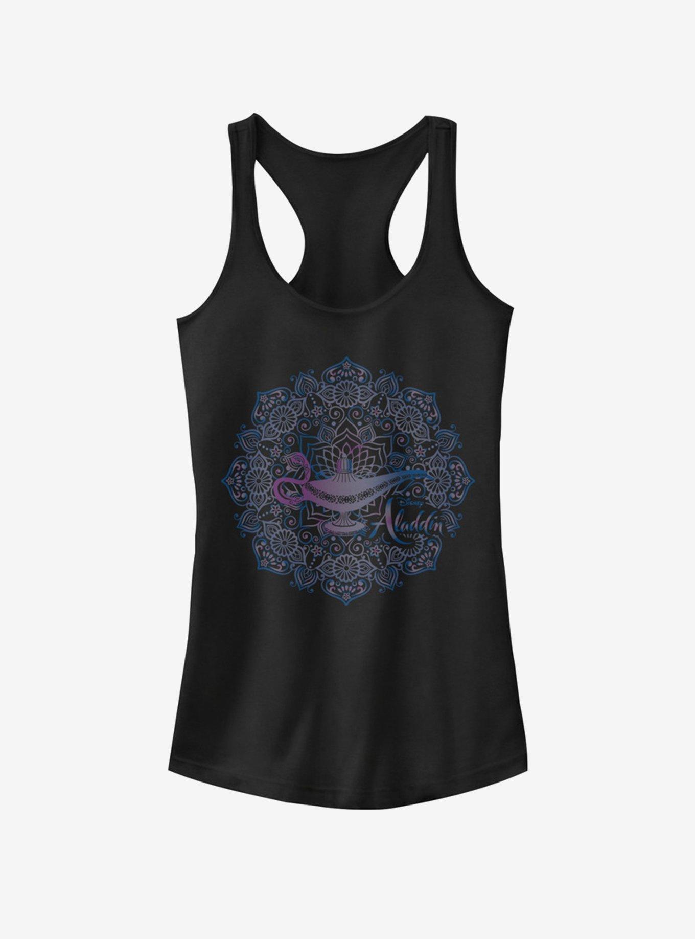 Disney Aladdin 2019 Lamp Mandala Girls Tank - BLACK | Hot Topic